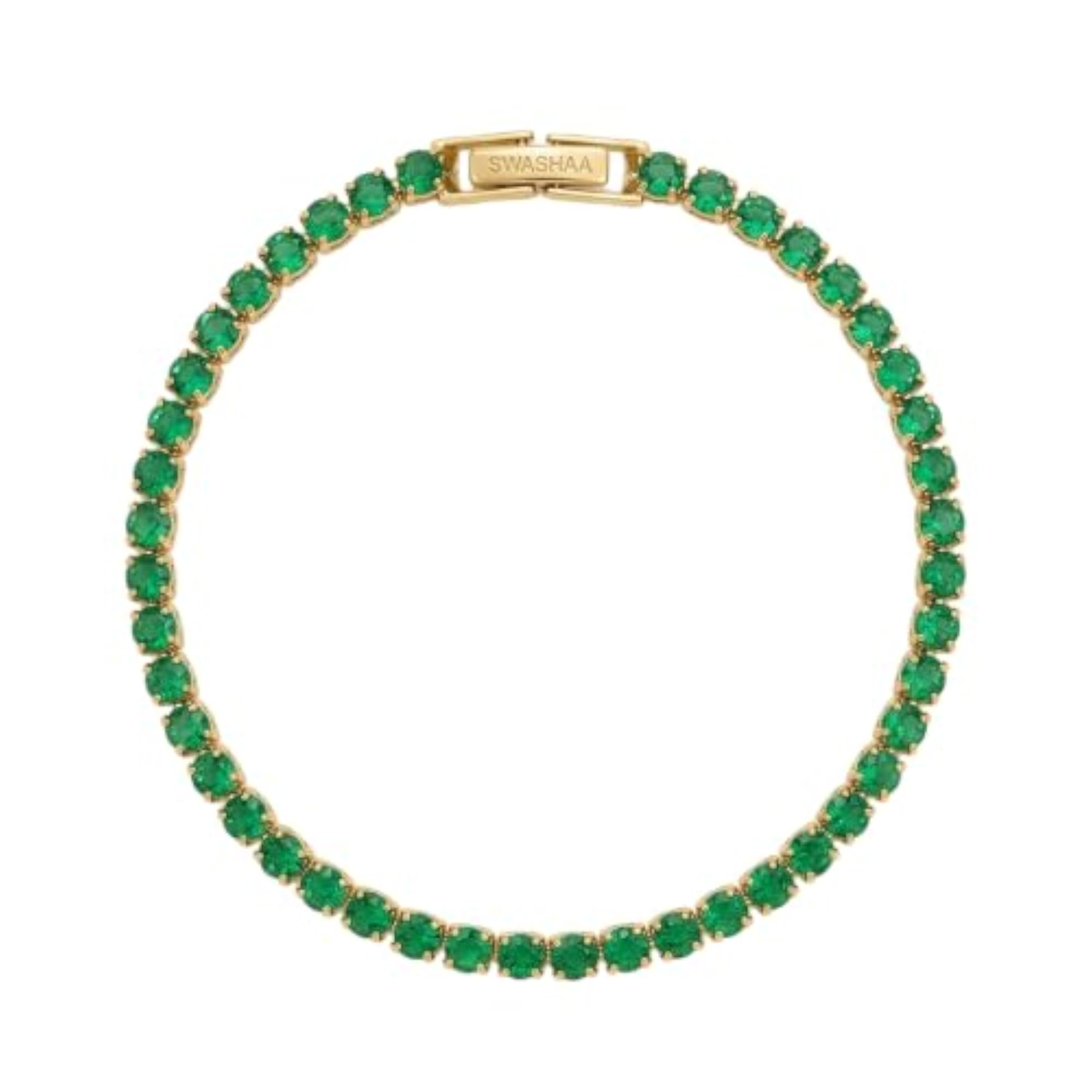 Men's 18K Gold Plated Diamond Tennis Bracelet